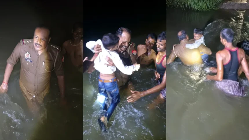 फतेहपुर में बाढ़ से कटे रास्ते पर नाव पलटी, बच्चों समेत 12 लोग सुरक्षित निकाले गए; एसडीएम ने जांच के आदेश दिए
