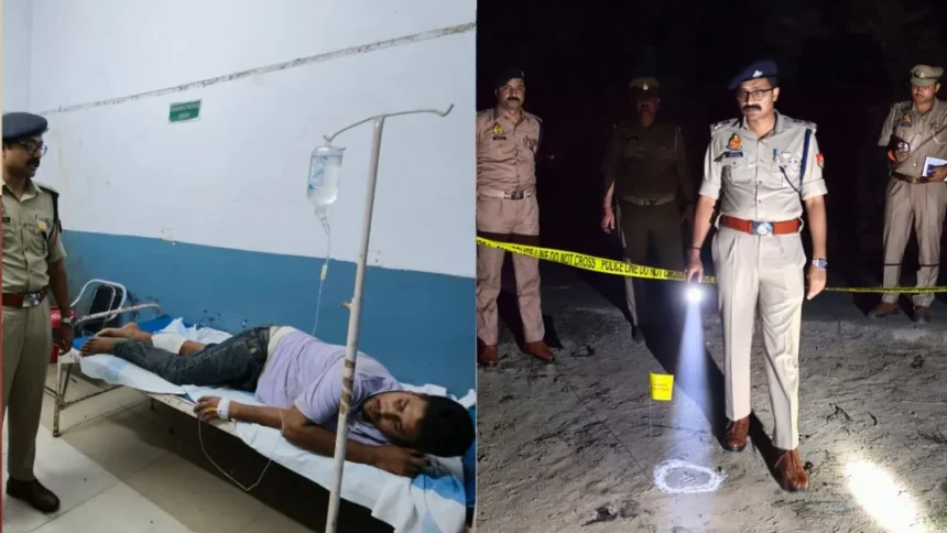 देवरिया: रामेश्वर तिवारी हत्याकांड का नामजद आरोपी दीपक तिवारी पुलिस मुठभेड़ में घायल, पैर में लगी गोली