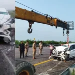 पूर्वांचल एक्सप्रेसवे हादसा: ट्रक में घुसी अर्टिगा, तीन टेनिस खिलाड़ियों की मौत, तीन घायल