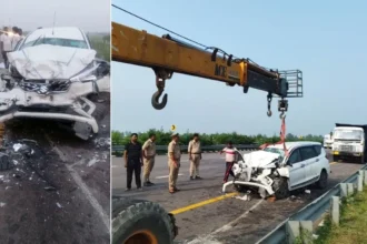 पूर्वांचल एक्सप्रेसवे हादसा: ट्रक में घुसी अर्टिगा, तीन टेनिस खिलाड़ियों की मौत, तीन घायल