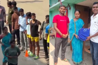 रामगढ़: साड़ी पहनकर नंगे पांव 1600 मीटर दौड़ीं कविता महतो, होमगार्ड ट्रायल में करीब 6 मिनट