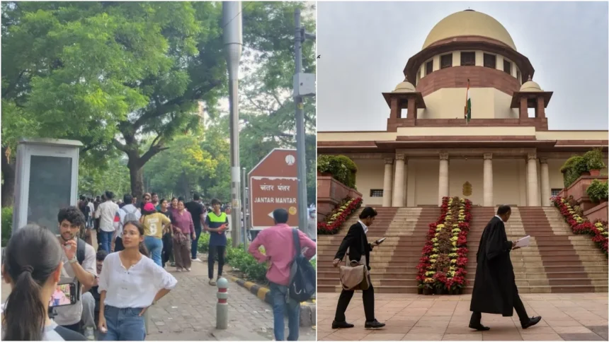 जंतर-मंतर प्रदर्शन स्थल हटाने को सुप्रीम कोर्ट में चुनौती
