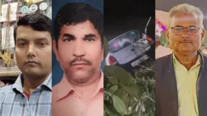 सीतापुर में तालाब में मिली कार, लापता तीन कारोबारियों के शव बरामद