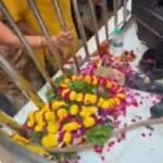 बांकेबिहारी मंदिर: जूते-चप्पल के पास रखी माला का वीडियो वायरल, सेवायत ने जताई चिंता